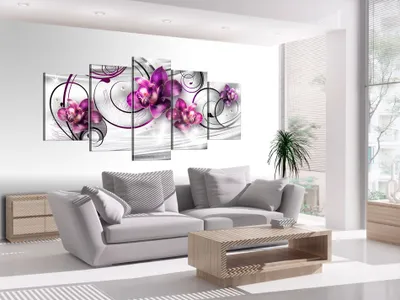 Immagine prodotto di Quadro acustico Fiori 200x100 cm Immagini Schiuma acustica Fonoassorbente ad alte prestazioni Isolamento acustico Tela 5 pezzi Quadro murale Acustica ambientale Isolamento acustico 020110-146