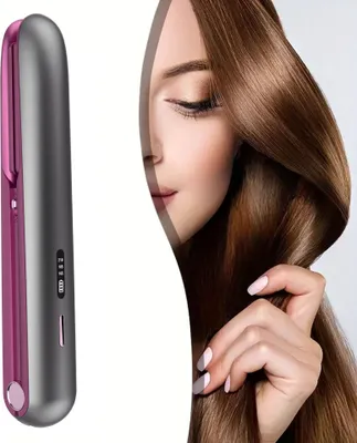 Image de INF Mini Lisseur à Cheveux Portable Rechargeable USB avec Plaques 3D