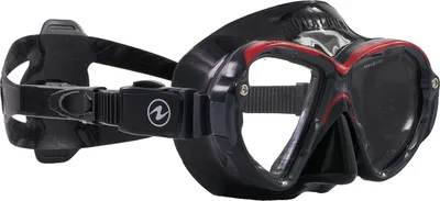 Produktbild von AquaLung Reveal Ultrafit - Zweiglas Tauchmaske in 3 Größen, Farbe:schwarz/rot, Größe:S