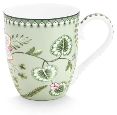Produktbild von Henkelbecher XL ?Lily & Lotus", light green, 450ml