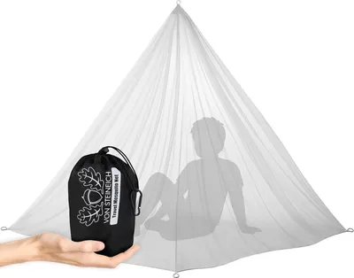 Obrázok produktu pre Cestovná sieť proti komárom 220 cm x 170 cm – ľahká sieť proti komárom na kempovanie a turistiku