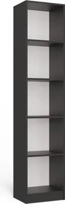 Zdjęcie produktu dla Regał wąski RAUNO - 40 cm, antracyt