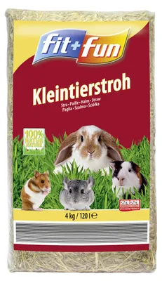 Produktbild von fit+fun Kleintierstroh – Trockenhaltend, temperaturregulierend & biologisch abbaubar