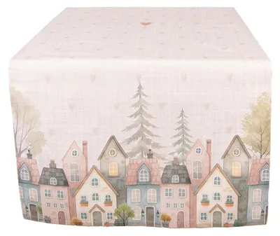 Obrázok produktu pre Clayre & Eef Bežec na stôl 50x140 cm Béžová bavlna