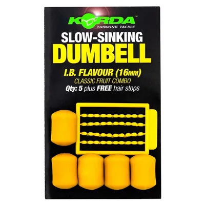 Obrázok produktu pre Korda Slow Sinking IB 8 mm umelé činky nástraha + zátky