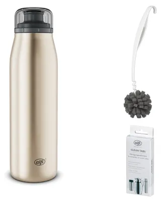 Zdjęcie produktu dla alfi ISO BOTTLE Trinkflasche – Vorteilsset mit Reinigungsbürste CLEAN FIX 30 cm + CLEAN TABS (20 Stück)