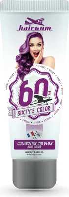 Produktbild von Hairgum Haartönung Semi Permanent Color Sixty's Color Violett
