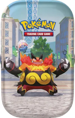 Produktbild von Pokémon Mini-Tin-Box Illumina City: Flambirex & Iscalar
