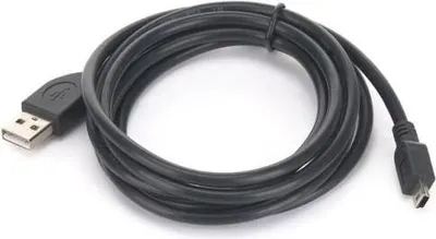 Produktbild von Gembird 1.8m USB 2.0 A/mini-USB M, 1,8 m, USB A, Mini-USB B, USB 2.0, Männlich/Männlich, Schwarz