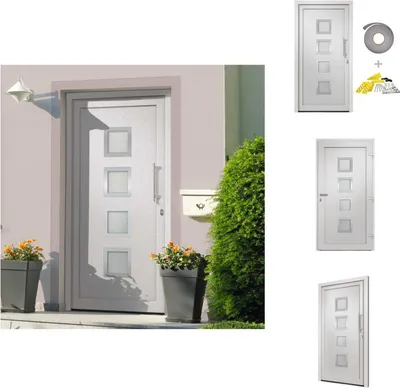 Produktbild von vidaXL Haustür Weiß 98x208 cm -  Haustüren