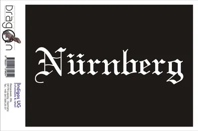 Produktbild von Aufkleber / Autoaufkleber - JDM / Die cut / Auto / OEM - Stadt Nürnberg - 200x50mm silber - Heckscheibe / Heckscheibenaufkleber