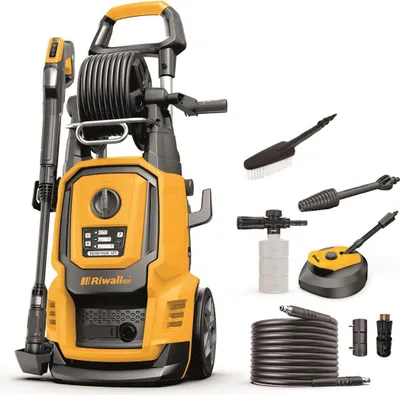 Zdjęcie produktu dla Myjka wysokociśnieniowa RIWALL PRO REPW 180 RC - zestaw