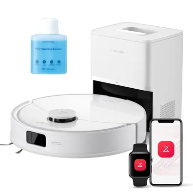 Immagine prodotto di Roborock Q10 PF+ robot aspirapolvere 10000 Pa (aggiornamento da Q8 max+), doppio sistema antigroviglio, incluso detergente per pavimenti da 200 ml, dock autosvuotante