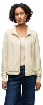 Immagine prodotto di Giacca Street One, modello "Strukturjacke", colore beige chiaro, con zip, taglia 44
