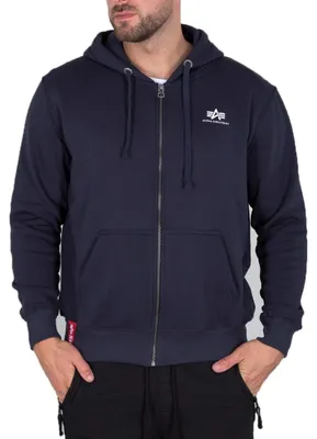 Produktbild von Alpha Industries Basic Zip Hoody SL Kapuzensweat für Herren Vintage Grey