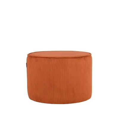 Productafbeelding van LABEL51 Pouf Tibo, 55x55x40 cm, roestbruin, ribcord
