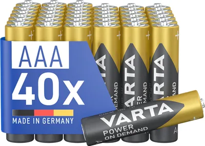 Produktbild von VARTA Batterien AAA, 40 Stück, Power on Demand, Alkaline, 1,5V, Vorratspack in u