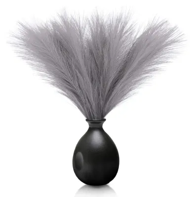 Produktbild von Pampasgras, 6 Stück, 45 cm - Künstliches Pampasgras - Getrocknete Pflanzen - Dekoration für Vasen - Wohnzimmerdekoration - Natürliches Aussehen