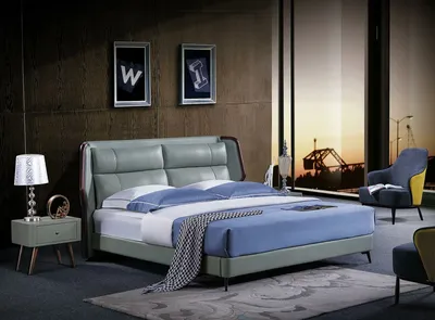 Produktbild von Bett 2x Nachttische 3tlg. Schlafzimmer Betten Holz Neu Set JVmoebel