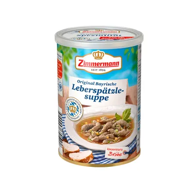 Obrázok produktu pre Zimmermann Pravá bavorská pečeňová polievka spaetzle koncentrovaná 400 ml