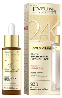 Obrázok produktu pre Eveline Cosmetics 24K Gold Vitamin C – sérum, hydratácia, upokojenie