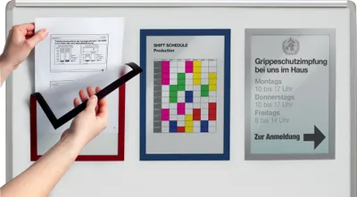 Obrázok produktu pre DURABLE Inforahmen Duraframe Magnetic A4 5 Stück schwarz