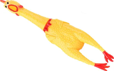Produktbild von Schreiendes Huhn, Hundespielzeug, gelb, zum Stressabbau, lustiges Sicherheits-Quietschspielzeug für Erwachsene und Kinder, S