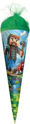 Produktbild von Roth Schultüte Block Game rund Tüllverschluss 22cm 672577
