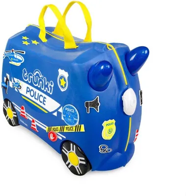 Produktbild von Trunki Aufsitzkoffer inkl. Aufkleber - Percy das Polizeiauto