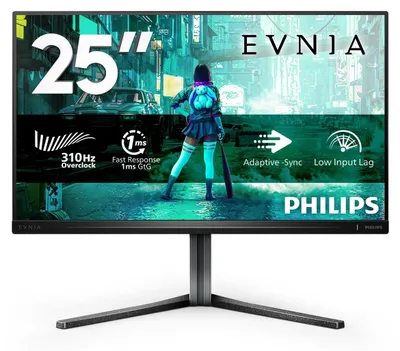 Obrázok produktu pre Philips Evnia 3000 25M2N3200U/00, 62,2 cm (24.5"), 1920 x 1080 px, Full HD, LCD, 1 ms, Čierna