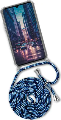 Produktbild von TWIST-Case + TWIST-Cord für Huawei P Smart (2019), Farbe:City Dip (Silber)