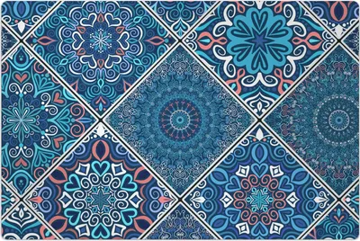 Produktbild von Küchenmatte 60x90 cm Vinylmatte Bodenmatte Dekoration - Portugiesische Mosaiken
