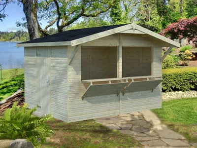 Produktbild von Marktstand Palmako Stella 8,2 m² 361 x 320 cm natur