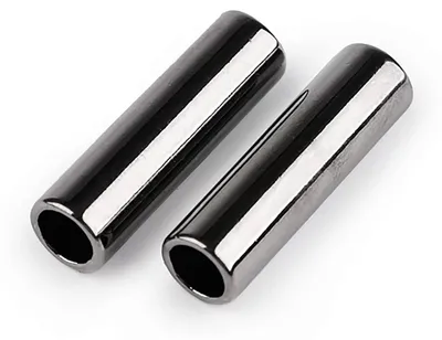 10 Kordelenden Metall Endstück 2,7x27mm für 5mm Kordel, anthrazit