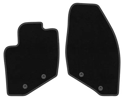Image de Tapis avant en moquette pour Volvo S80 I 1998-2006 (berline) – 2 pièces, noirs, sur mesure – Wielganizator BASIC