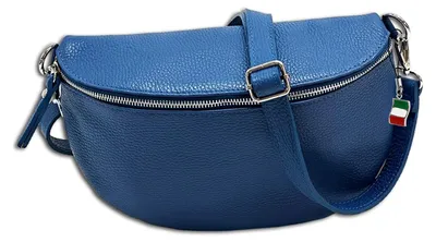 Produktbild von Florence Leder Tasche Gürteltasche blau marine OTF825M
