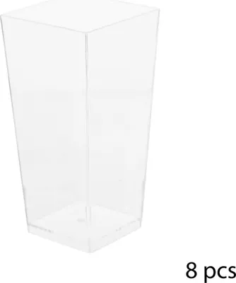 Produktbild von 8 quadratische plastikgläser - 5 five simply smart