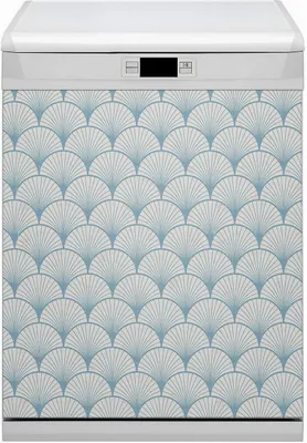 Produktbild von Küche Magnet für Spülmaschine  Abwaschbar 60x80 cm Geschirrspüle  - Retro -Jakobsmuscheln