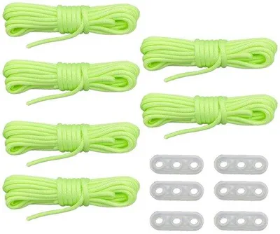 Produktbild von Leuchtendes Paracord-Paket, grünes Beleuchtungs-Seil für den Camping- Einsatz, Nachtleuchte, Seil, 4m x 4mm.