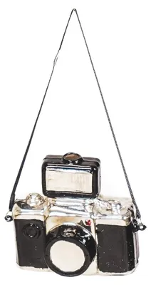 Produktbild von Ornament Xmas Hanger - Camera - Glass - 9,5x5x9cm