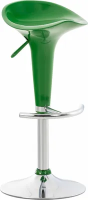 Produktbild von CLP Barhocker Saddle mit drehbarem Kunsttoffsitz und Fußablage grün