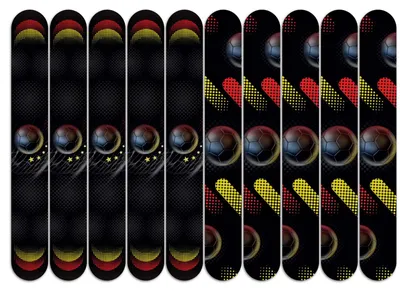 Produktbild von Fußball WM Slapband Deutschland 4 Sterne 10er Set WM Fußballparty Deko Armband
