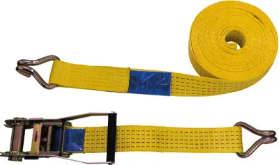 Immagine prodotto di Cinghia di tensionamento a cricchetto, cinghia di fissaggio, 10 m x 50 mm, 2500/5000 daN, doppio gancio a punta