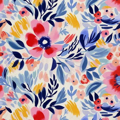 Image de OUTDOOR DECOSTOFFE OXFORD - Blumen - DX2521