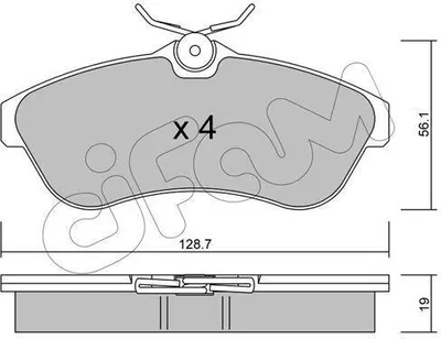 Produktbild von CIFAM Bremsbeläge Satz Vorne Bremsklötze für CITROËN C3 I Schrägheck (FC, FN) 822-329-0