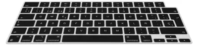Produktbild von kwmobile Silikon Tastaturschutz QWERTY (Spanien) kompatibel mit Apple MacBook Pro 16" (2023) M2 A2780 / M3 A2991 - in Schwarz