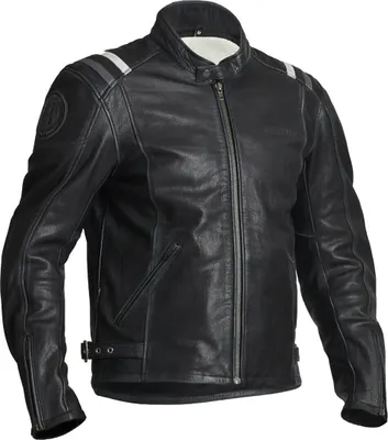 Produktbild von Halvarssons Skalltorp Motorrad Lederjacke Farbe: Schwarz, Grösse: 50