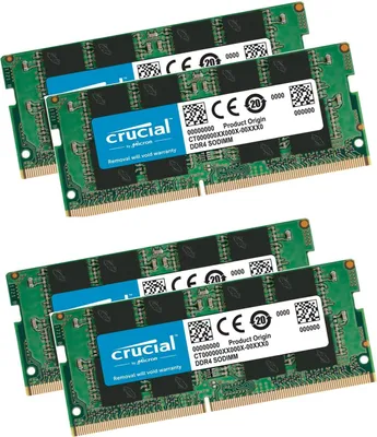 Imagen del producto de Crucial RAM CT16G4SFD824A, 64GB (4x 16GB), memoria RAM DDR4 de 2400MHz, CL17, compatible con portátiles, iMac, procesadores i5 e i7