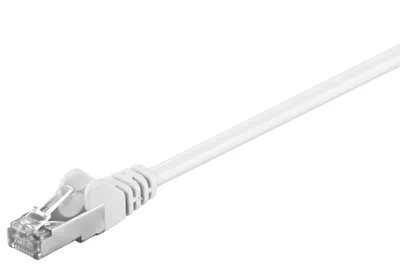 Immagine prodotto di Goobay 93499 Cavo patch CAT 5e, F/UTP, bianco, 50 m - miscela di rame CCA