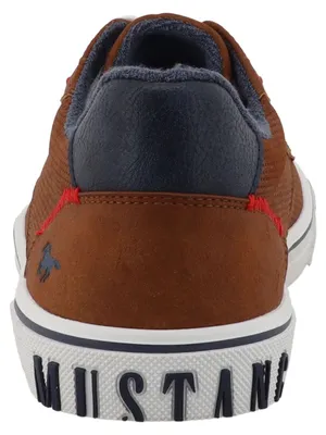 Produktbild von Mustang Herren Sneaker Freizeitschuh mit Kontrast-Details 26M0201005, Größe:42 EU, Farbe:Braun